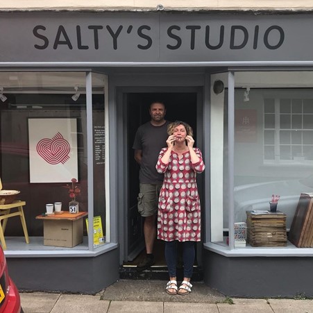 Salty's Studio shop front
