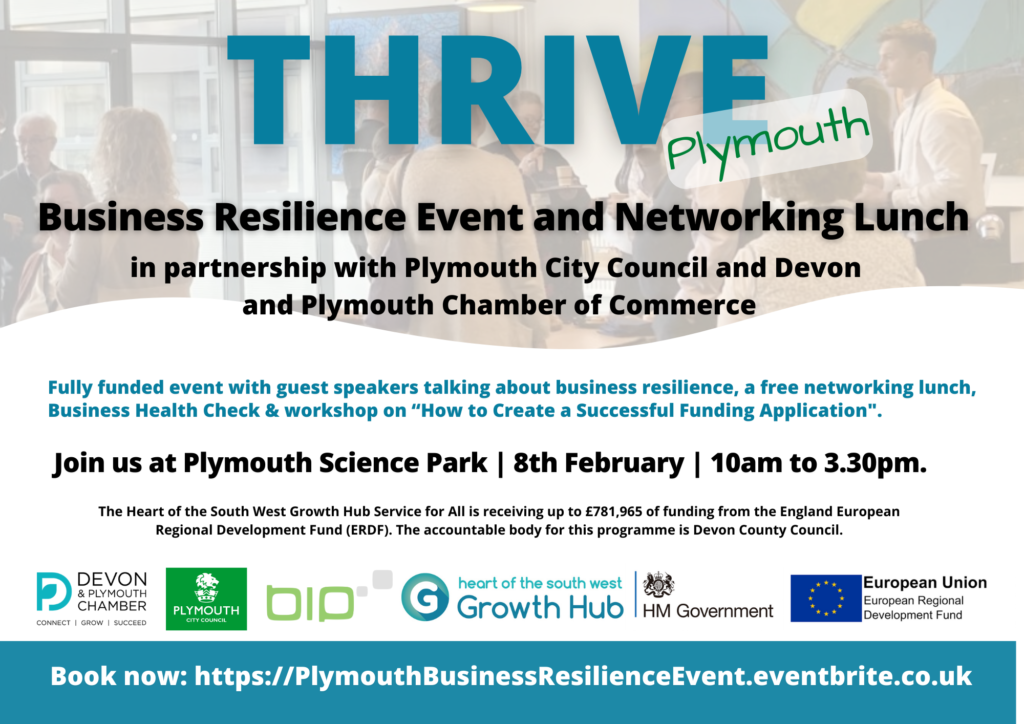 Plymouth Business Resilience Event Flyer