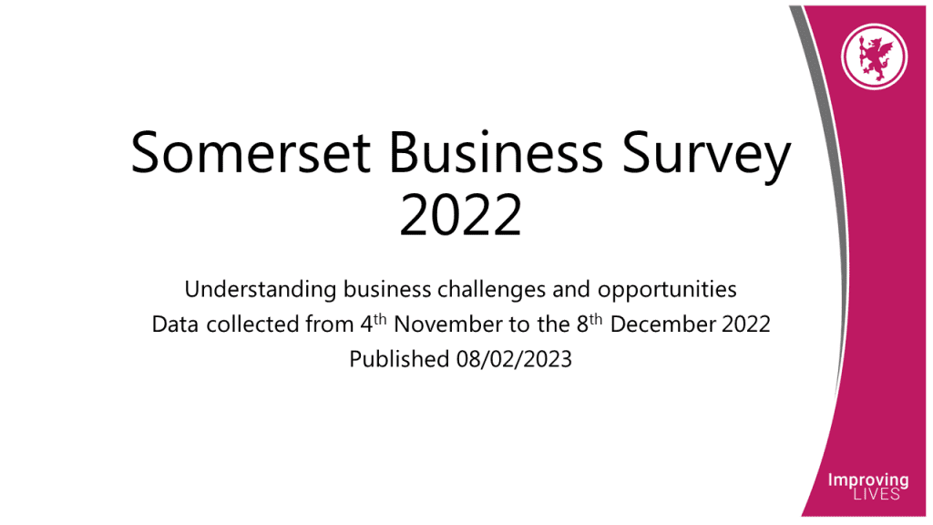 Somerset business survey 2022 slide