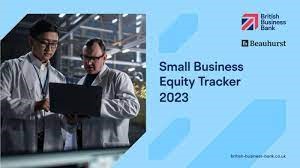 Small Business Equity Tracker with picture of men in a laboratory