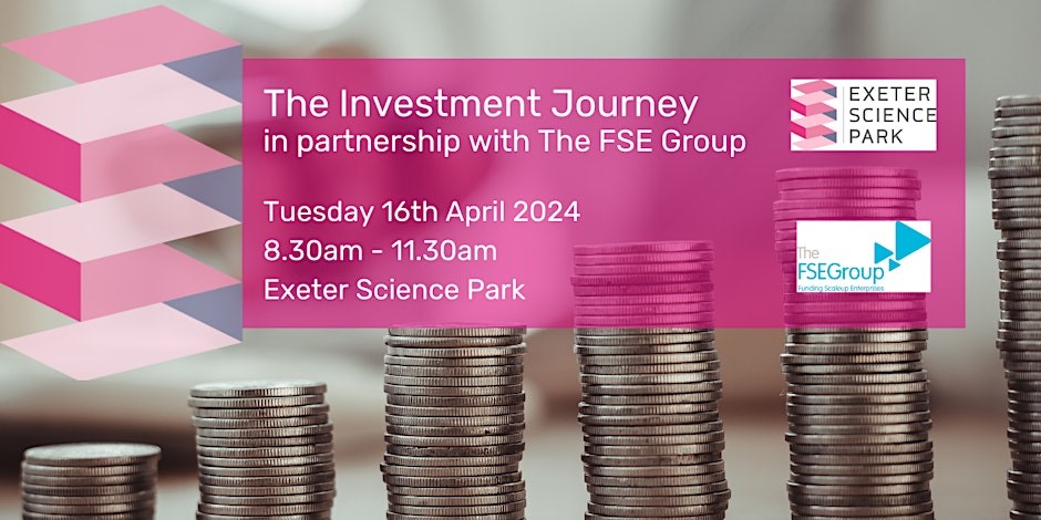 Banner for Exeter Science Park Investment Journey event