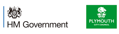 Logo for Plymouth City Council & HM Government