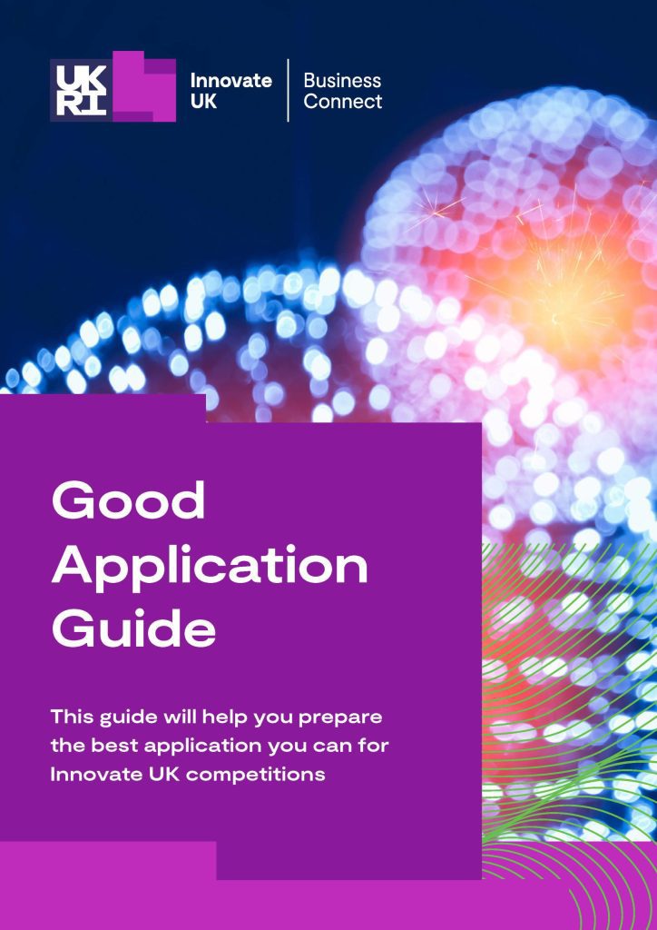 Banner for Innovate UK good application guide