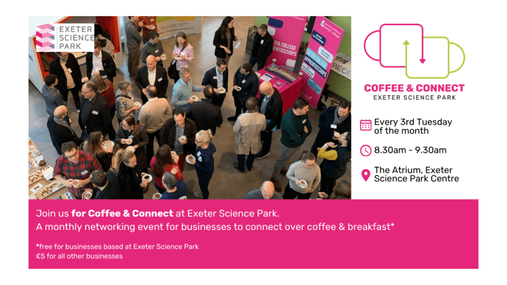 Banner for Exeter Science Park Coffee & Connect