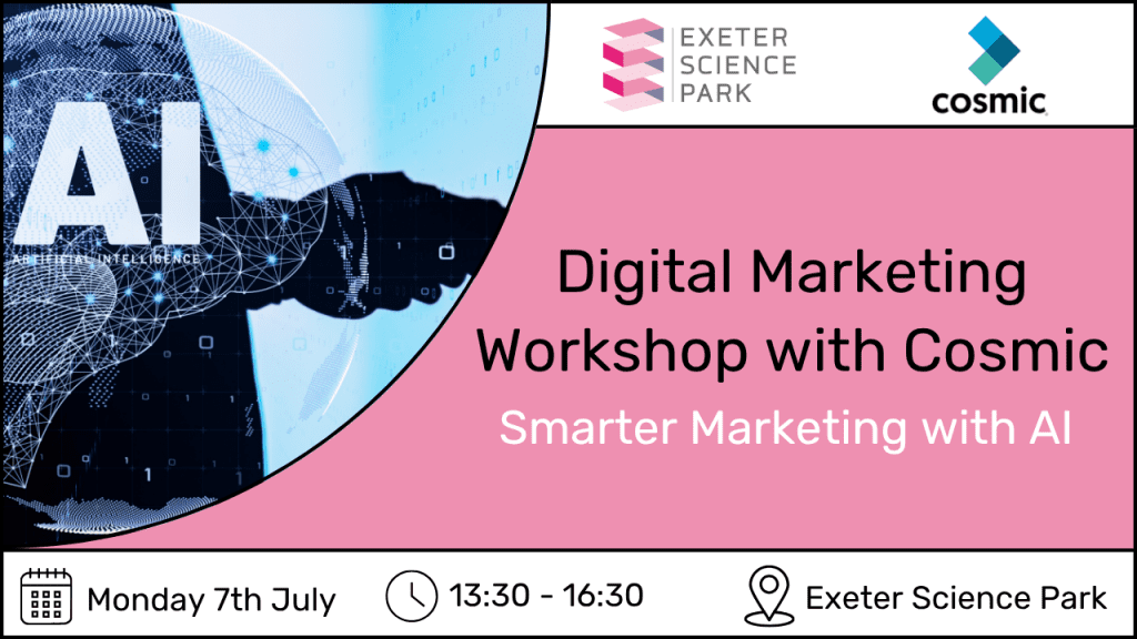 Digital Marketing with Cosmic at Exeter Science Park